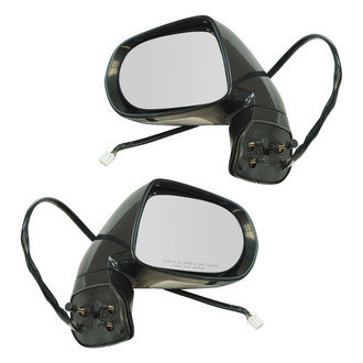 TRQ® - Driver and Passenger Side Power View Mirror Set (Heated, Foldaway)