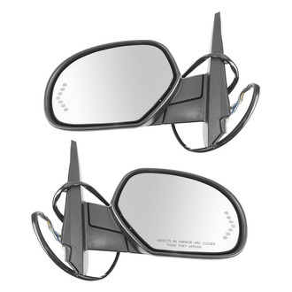 TRQ® - Driver and Passenger Side Power View Mirrors (Heated, Foldaway)