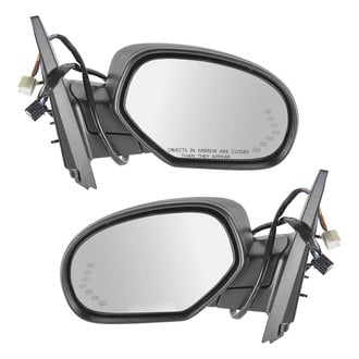 TRQ® - Driver and Passenger Side Power View Mirrors (Heated, Foldaway)