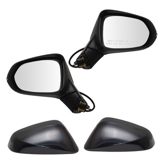 TRQ® - Driver and Passenger Side Power View Mirror Set (Heated, Foldaway)