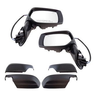 TRQ® - Driver and Passenger Side Power View Mirror Set (Heated, Foldaway)
