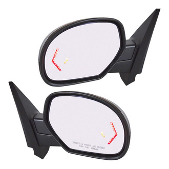 TRQ® - Driver and Passenger Side Power View Mirrors (Heated, Foldaway)