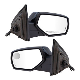 TRQ® - Driver and Passenger Side Power View Mirror Set (Heated, Foldaway)