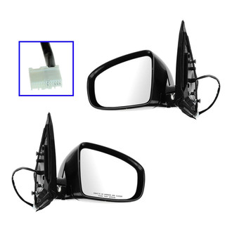 TRQ® - Driver and Passenger Side Power View Mirrors (Heated)