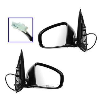 TRQ® - Driver and Passenger Side Power View Mirrors (Heated)