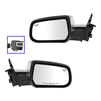 TRQ® - Driver and Passenger Side Power View Mirrors (Heated)