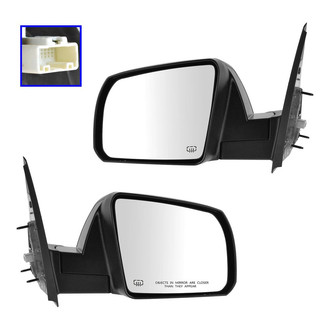 TRQ® - Driver and Passenger Side Power View Mirrors (Heated)