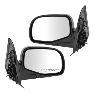 TRQ® - Driver and Passenger Side Manual View Mirrors