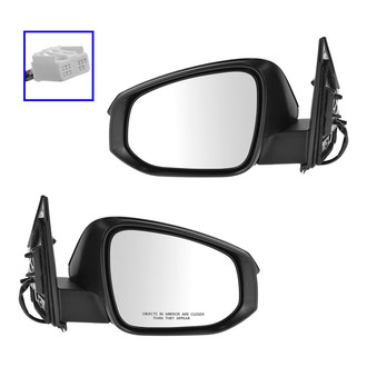 TRQ® - Driver and Passenger Side Power View Mirrors (Heated)