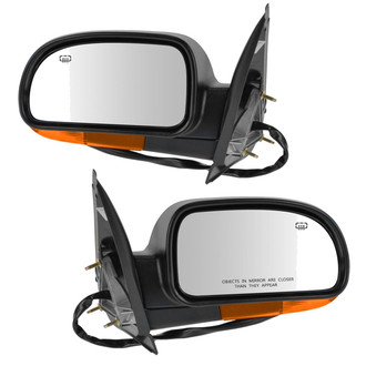 TRQ® - Driver and Passenger Side Power View Mirrors (Heated, Foldaway)