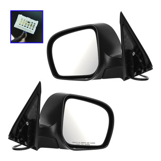 TRQ® - Driver and Passenger Side Power View Mirrors (Heated)