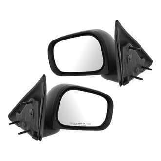 TRQ® - Driver and Passenger Side Manual View Mirrors (Foldaway)