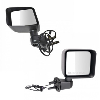 TRQ® - Driver and Passenger Side Power View Mirror Set (Heated, Foldaway)