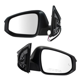 TRQ® - Driver and Passenger Side Power View Mirrors (Heated)
