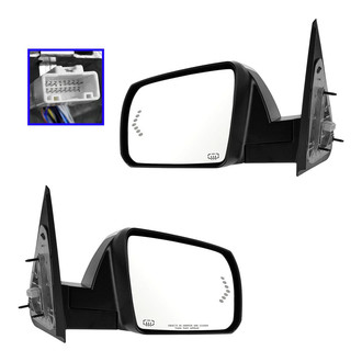 TRQ® MRA04706 - Driver and Passenger Side Power View Mirrors (Heated, Foldaway)