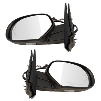 TRQ® - Driver and Passenger Side Power View Mirrors (Heated, Foldaway)