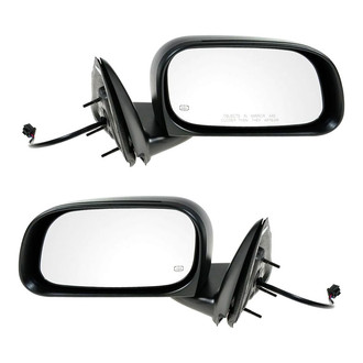 TRQ® - Driver and Passenger Side Power View Mirrors (Heated, Foldaway)