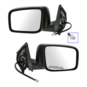TRQ® - Driver and Passenger Side Power View Mirrors (Heated)