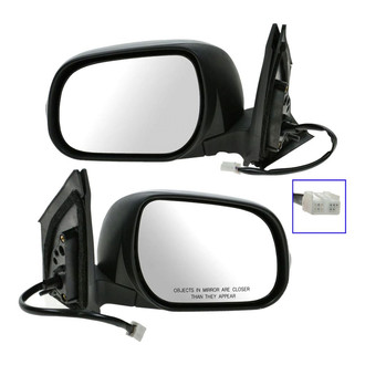 TRQ® - Driver and Passenger Side Power View Mirror Set (Heated, Foldaway)