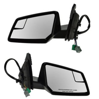 TRQ® - Driver and Passenger Side Power View Mirrors (Heated, Foldaway)