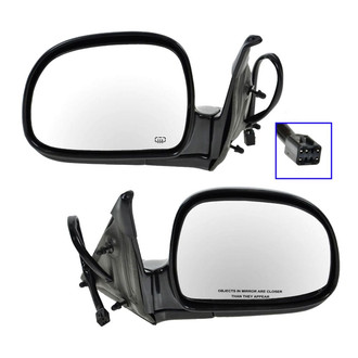 TRQ® - Driver and Passenger Side Power View Mirrors (Heated)