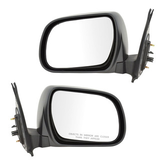 TRQ® - Driver and Passenger Side Manual View Mirrors