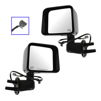 TRQ® - Driver and Passenger Side Power View Mirrors (Heated)