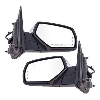 TRQ® - Driver and Passenger Side Power View Mirrors (Heated, Foldaway)