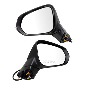 TRQ® - Driver and Passenger Side Power View Mirrors (Heated)