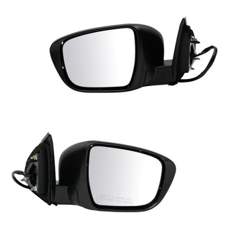 TRQ® - Driver and Passenger Side Power View Mirror Set (Non-Heated, Foldaway)
