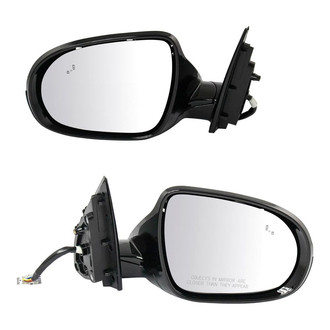 TRQ® - Driver and Passenger Side Power View Mirror Set (Heated, Foldaway)