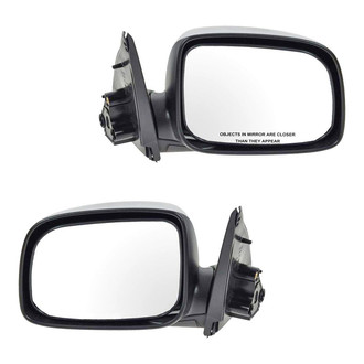 TRQ® - Driver and Passenger Side Manual View Mirror Set (Non-Heated, Foldaway)