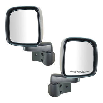 TRQ® - Driver and Passenger Side Manual View Mirrors