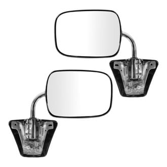 TRQ® - Driver and Passenger Side Manual View Mirrors