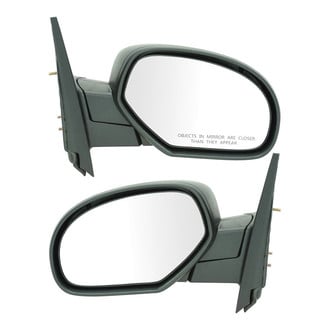 TRQ® - Driver and Passenger Side Manual View Mirrors