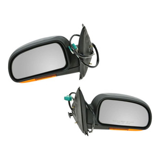 TRQ® - Driver and Passenger Side Power View Mirrors (Heated, Foldaway)