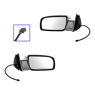 TRQ® - Driver and Passenger Side Power View Mirrors (Foldaway)