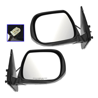 TRQ® - Driver and Passenger Side Power View Mirrors (Heated)
