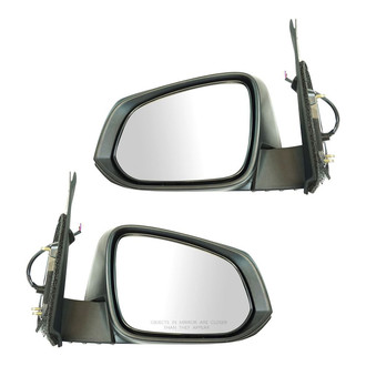 TRQ® - Driver and Passenger Side Power View Mirror Set (Heated, Foldaway)