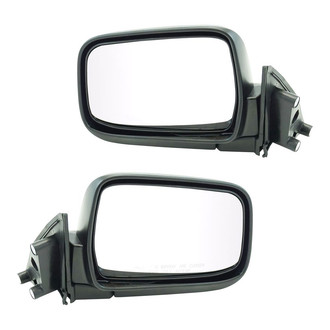 TRQ® - Driver and Passenger Side Manual View Mirrors (Foldaway)