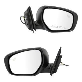 TRQ® - Driver and Passenger Side Power View Mirror Set (Heated, Foldaway)