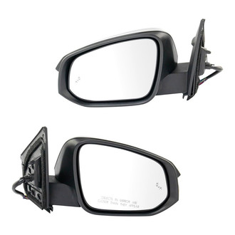 TRQ® - Driver and Passenger Side Power View Mirror Set (Heated, Foldaway)