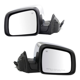TRQ® - Driver and Passenger Side Power View Mirrors (Heated, Foldaway)