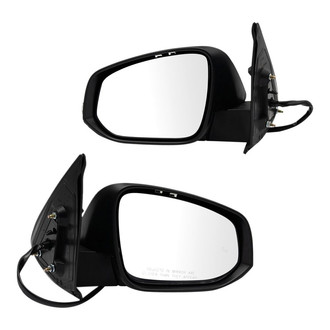 TRQ® - Driver and Passenger Side Power View Mirror Set (Heated, Foldaway)