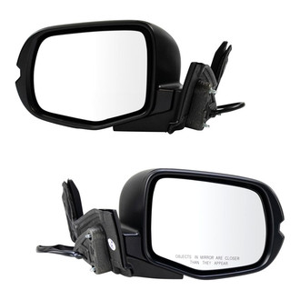 TRQ® - Driver and Passenger Side Power View Mirror Set (Non-Heated, Foldaway)