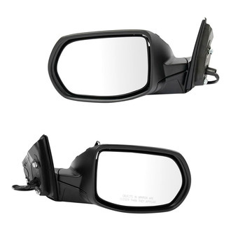 TRQ® - Driver and Passenger Side Power View Mirror Set (Non-Heated, Foldaway)