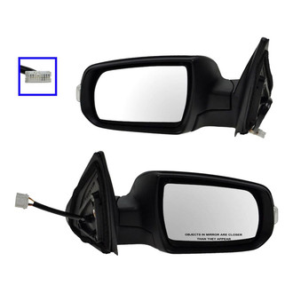 TRQ® - Driver and Passenger Side Power View Mirror Set (Heated, Foldaway)
