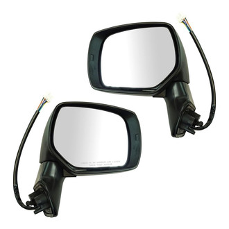 TRQ® - Driver and Passenger Side Power View Mirror Set (Heated, Foldaway)