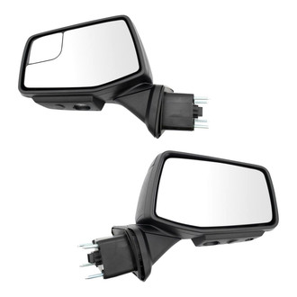 TRQ® - Driver and Passenger Side Power View Mirrors (Heated, Foldaway)