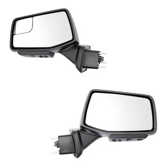 TRQ® - Driver and Passenger Side Power View Mirrors (Heated, Foldaway)